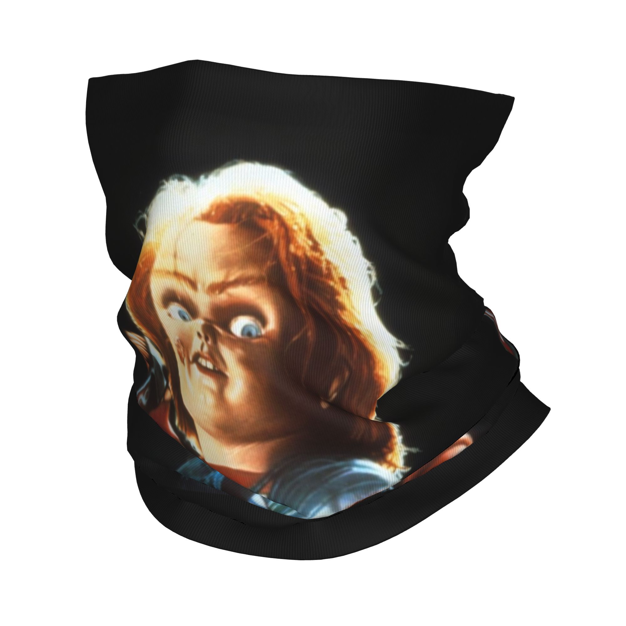 Neck Warmer Tube - Custom Horror Devil Doll Chucky Winter