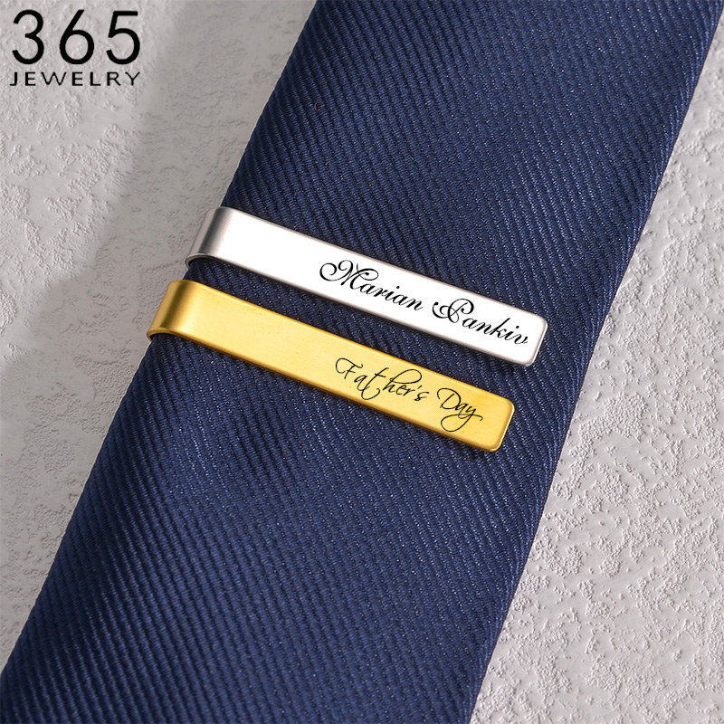Stainless Steel Engraved Name  - Tie Bar Set Gift ulasan dan harga