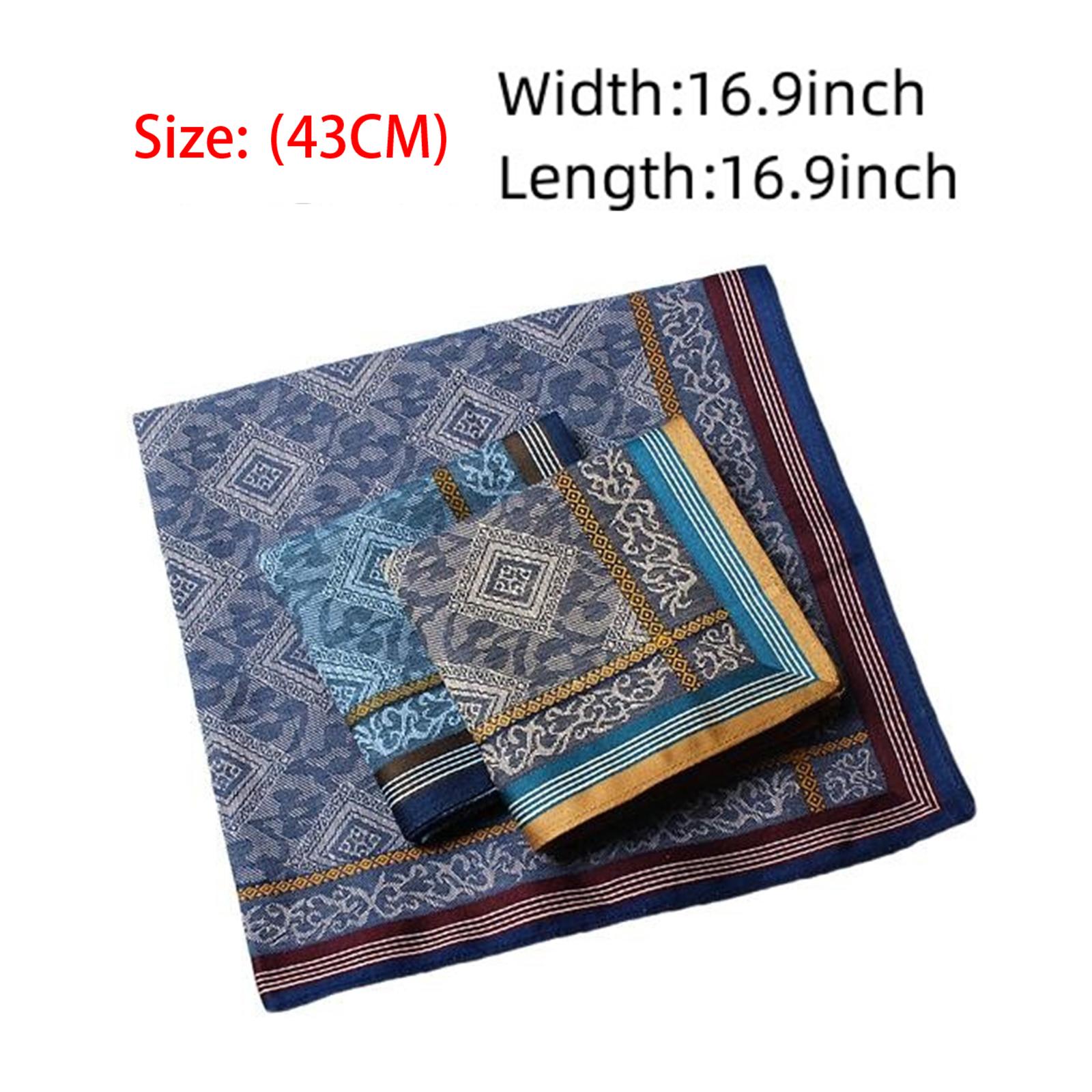 3x Mens Handkerchief Hankies P - Handkerchief Cotton Men ulasan dan harga