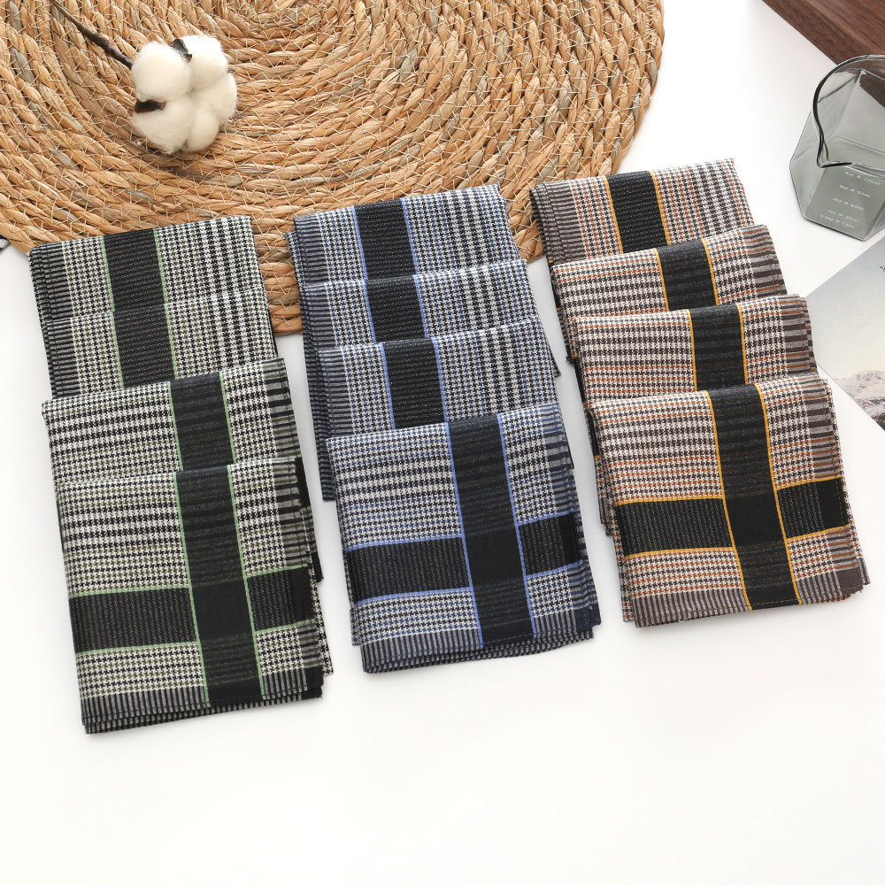 3/6/12 Pcs Men's Pure Cotton H - Handkerchief Cotton Men ulasan dan harga