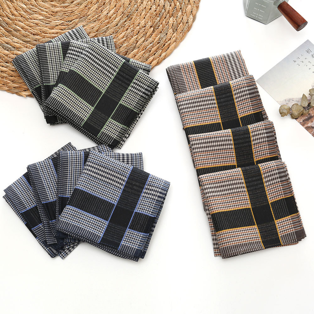 3/6/12 Pcs Men's Pure Cotton H - Handkerchief Cotton Men ulasan dan harga