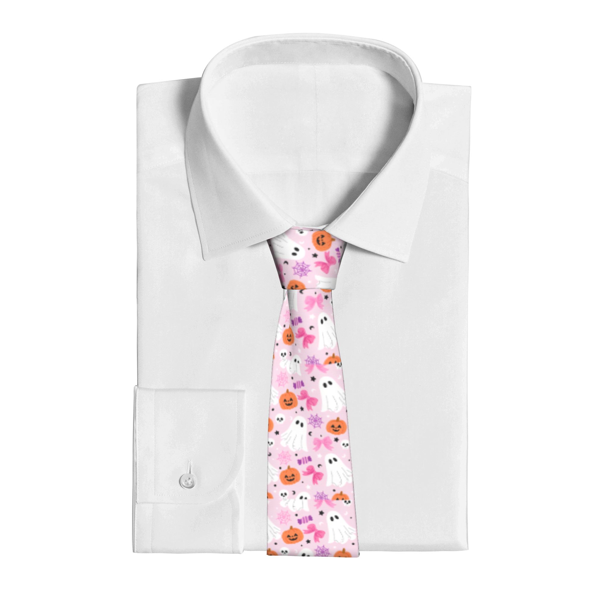 Pink Halloween Ghosts Pattern  - Skinny Tie Men ulasan dan harga