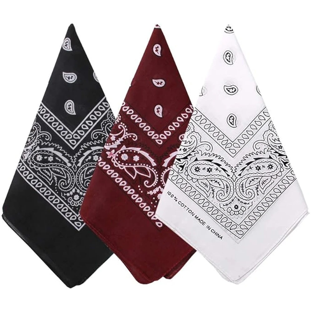 Unisex Men Women Bandana Hairb - Handkerchief Cotton Men ulasan dan harga