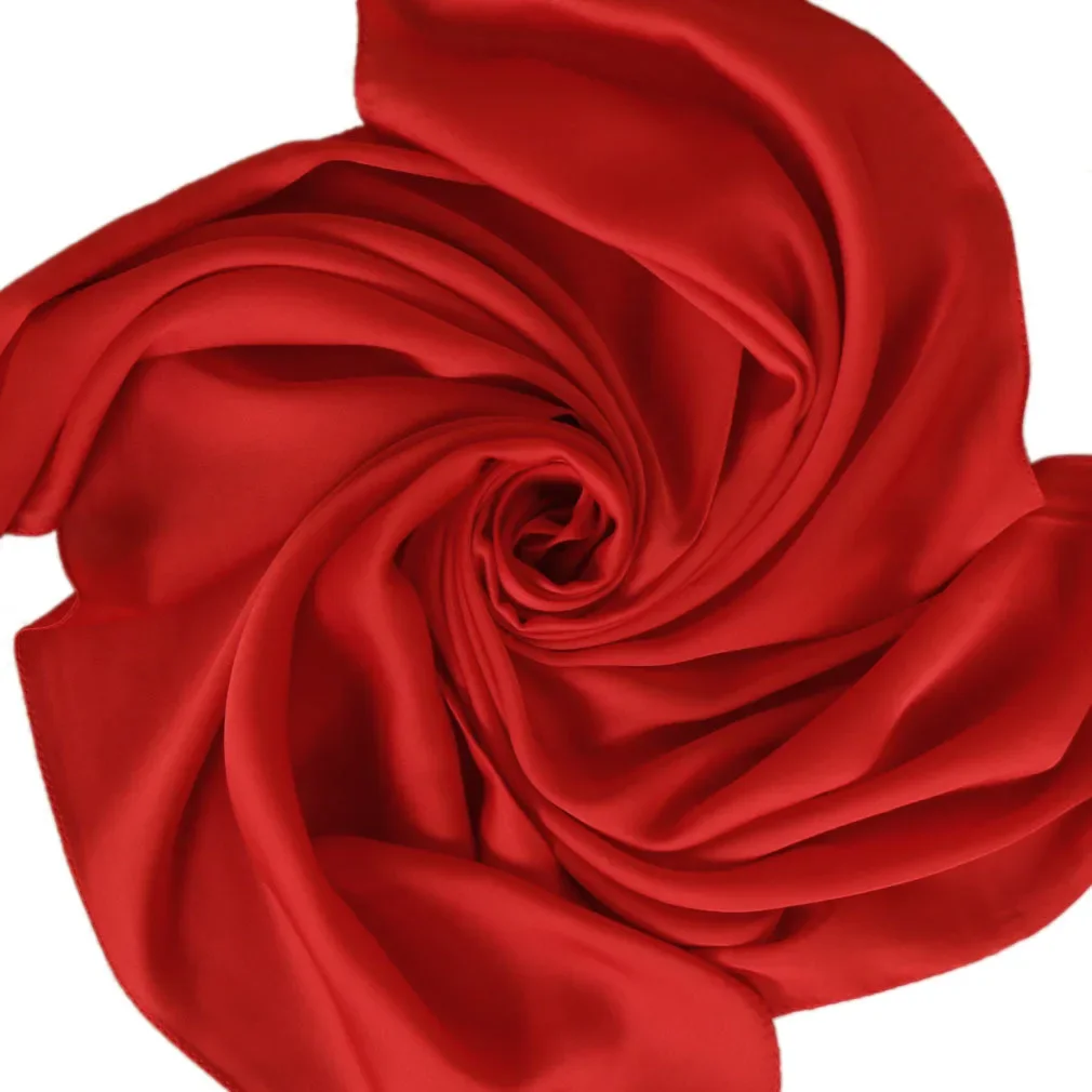 Satin Scarf Women 70cm Solid C - Scarf Silk Square ulasan dan harga