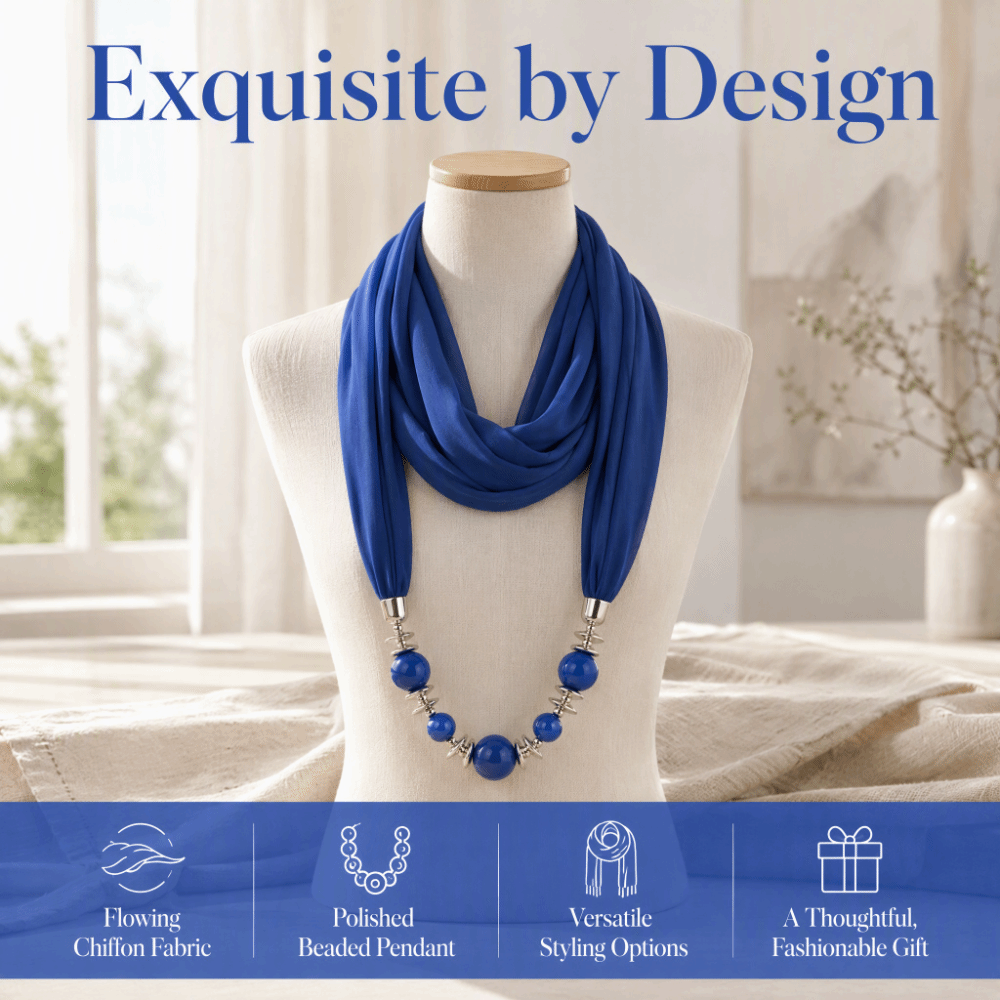 New Chiffon Scarf Necklace Bea - Infinity Scarf Knit ulasan dan harga