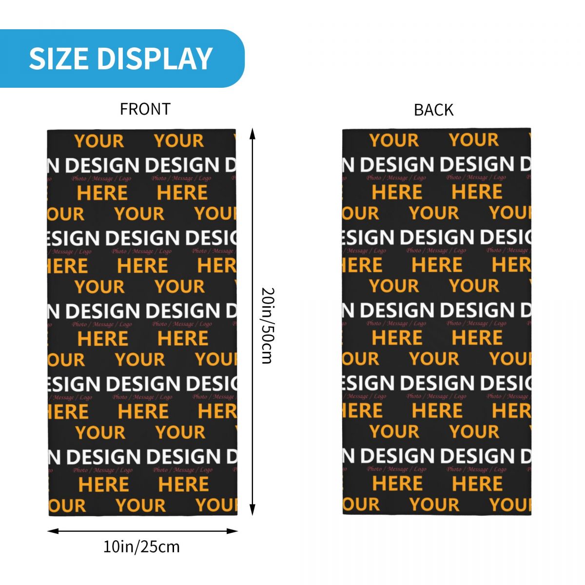 Custom Your Design Here Bandan - Neck Warmer Tube ulasan dan harga