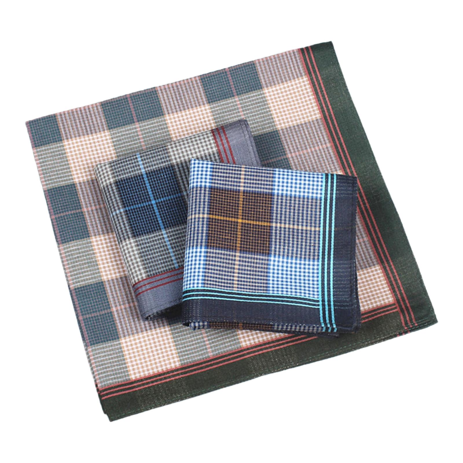6Pcs Pocket Square Hankies, Un - Handkerchief Cotton Men ulasan dan harga