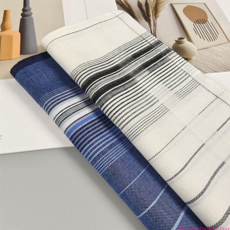 E1PE Stripes Handkerchief Pock - Handkerchief Cotton Men ulasan dan harga