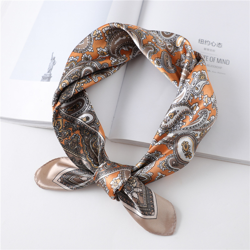 60cm Luxury Square Silk Scarf  - Scarf Silk Square ulasan dan harga