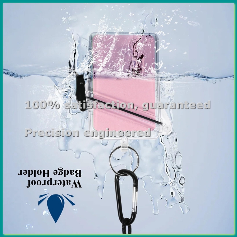5 Pack Waterproof ID Badge Hol - Lanyard Badge Holder ulasan dan harga