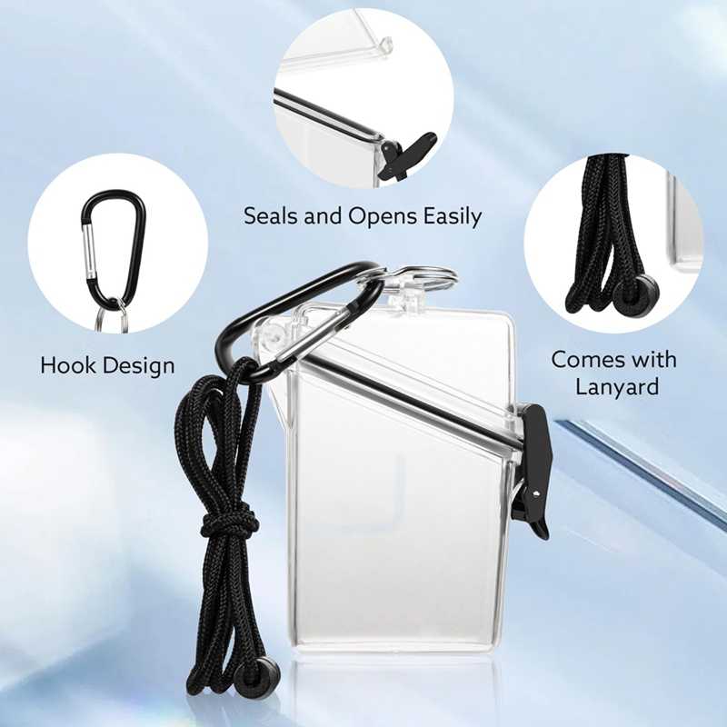 5 Pack Waterproof ID Badge Hol - Lanyard Badge Holder ulasan dan harga