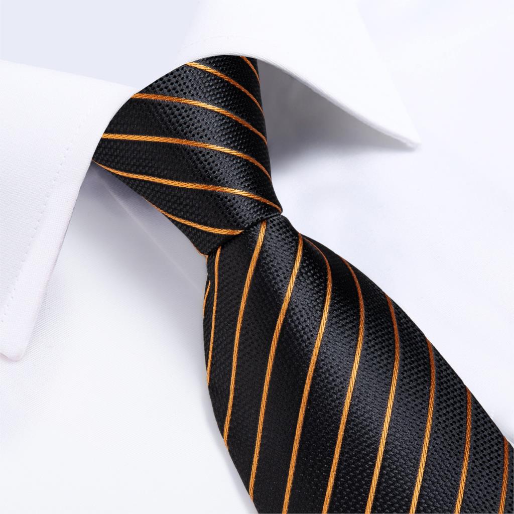 DiBanGu Designer Mens Wedding  - Silk Tie Striped ulasan dan harga
