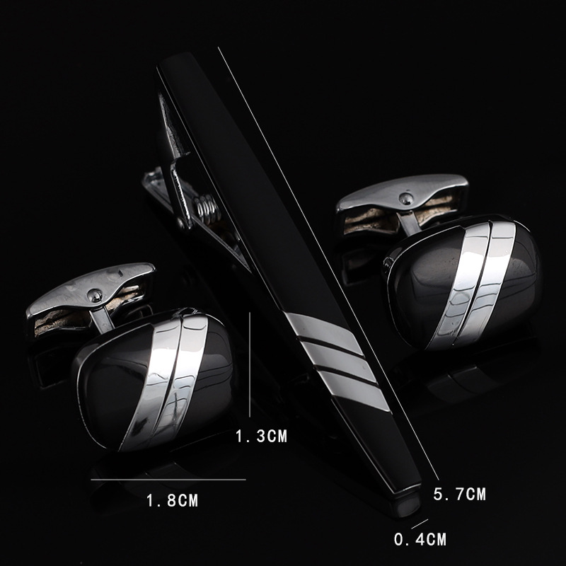 Mens Ties Clip Cufflinks Set S - Tie Bar Set Gift ulasan dan harga