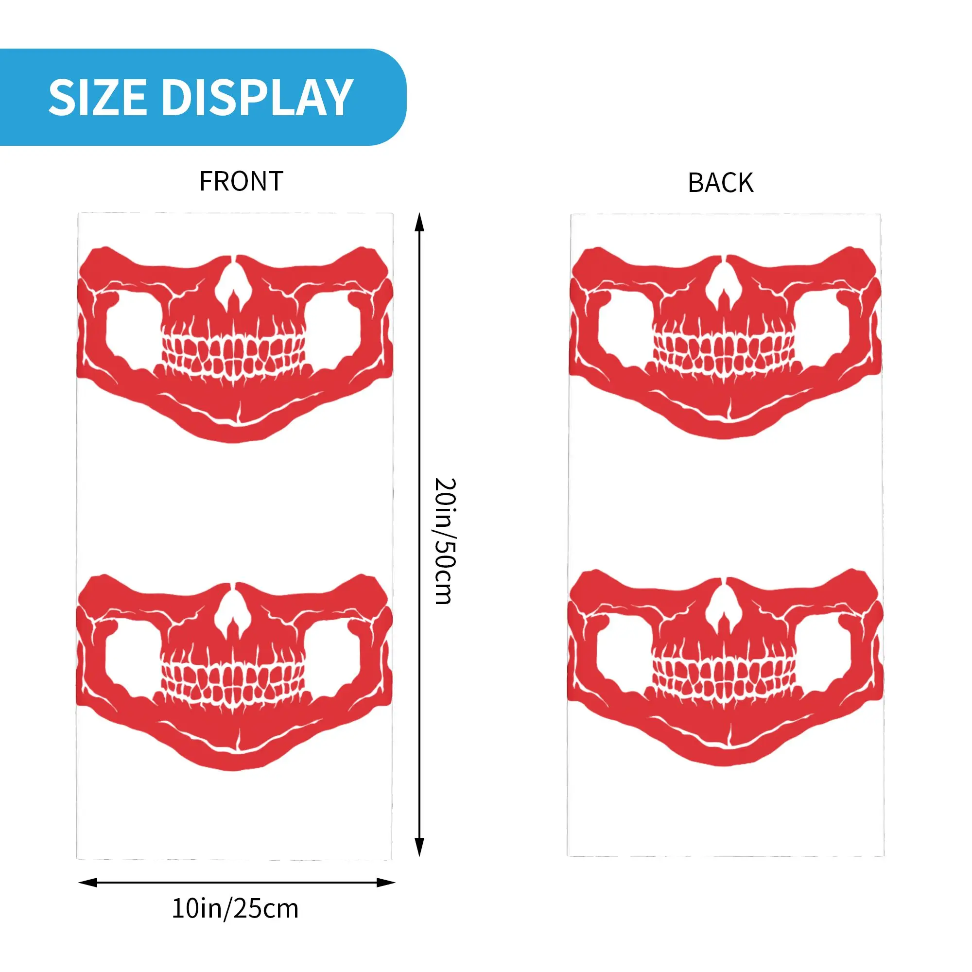 New Horror Skeleton Halloween  - Neck Warmer Tube ulasan dan harga