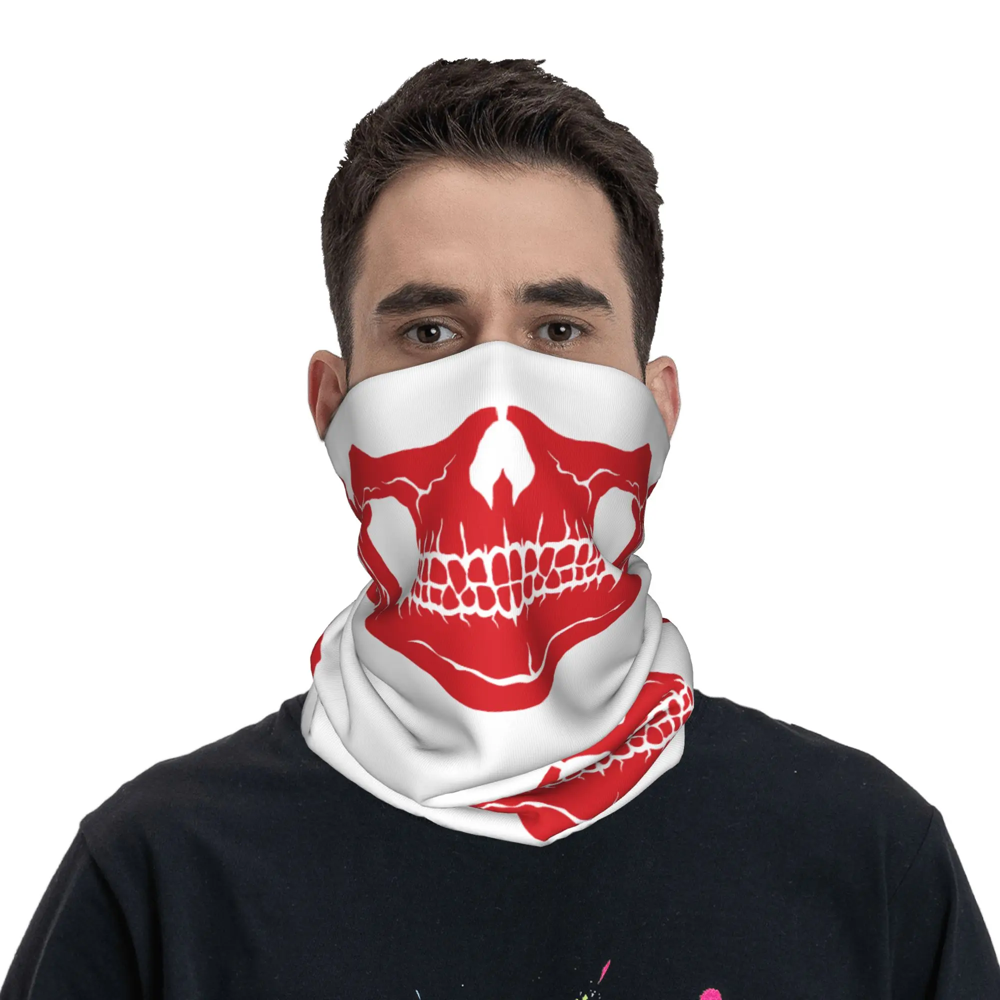 New Horror Skeleton Halloween  - Neck Warmer Tube ulasan dan harga
