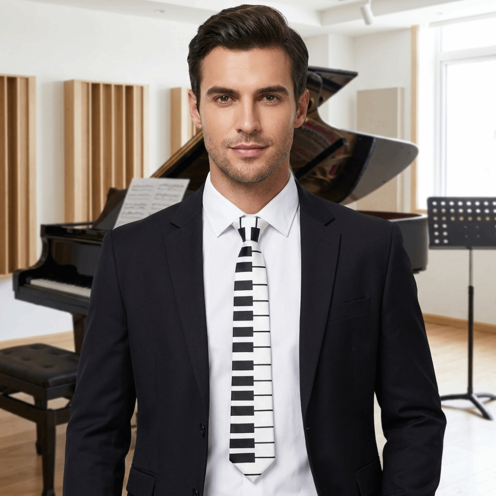 Simple Skinny Piano Necktie Sl - Skinny Tie Men ulasan dan harga