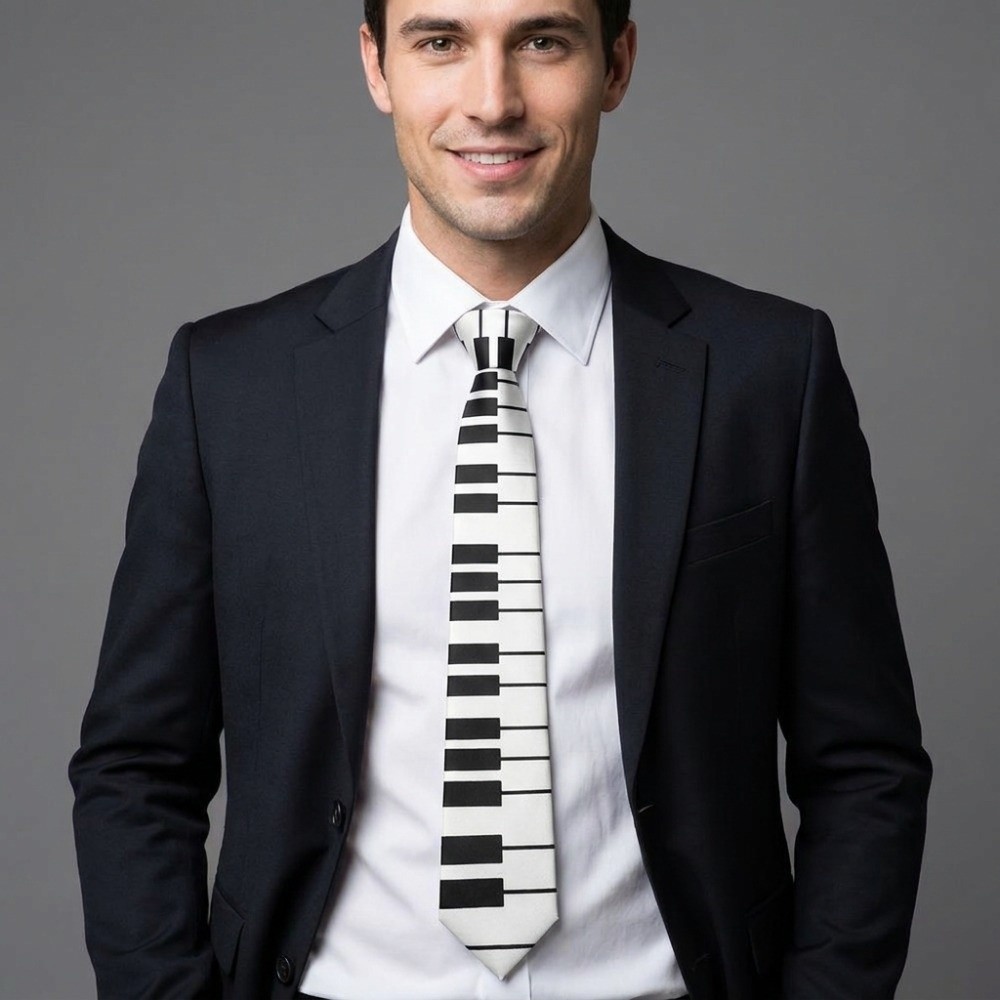 Simple Skinny Piano Necktie Sl - Skinny Tie Men ulasan dan harga