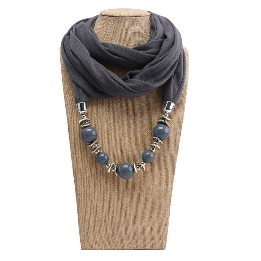 Fashion Chiffon Scarf Necklace - Infinity Scarf Knit ulasan dan harga