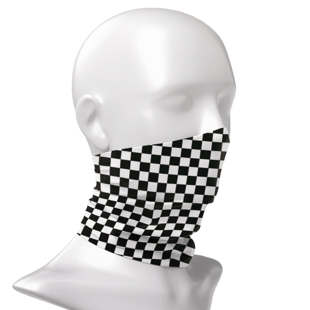 Checkered Ska Printed Headband - Neck Warmer Tube ulasan dan harga